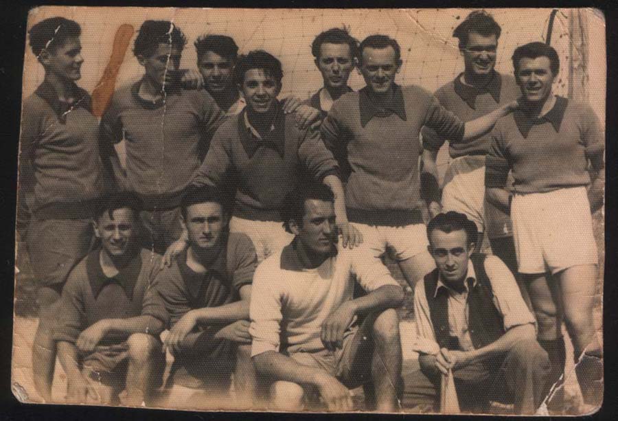 Foto ricordo di una partita di calcio