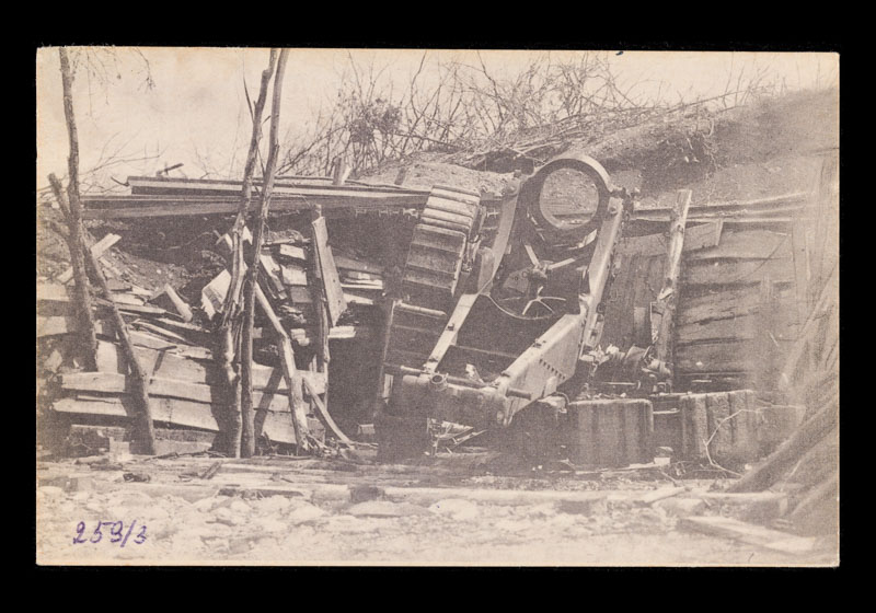 Cannone italiano fatto saltare in postazione