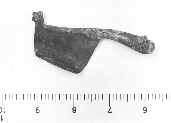 fibula/ ad arco profilato, staffa