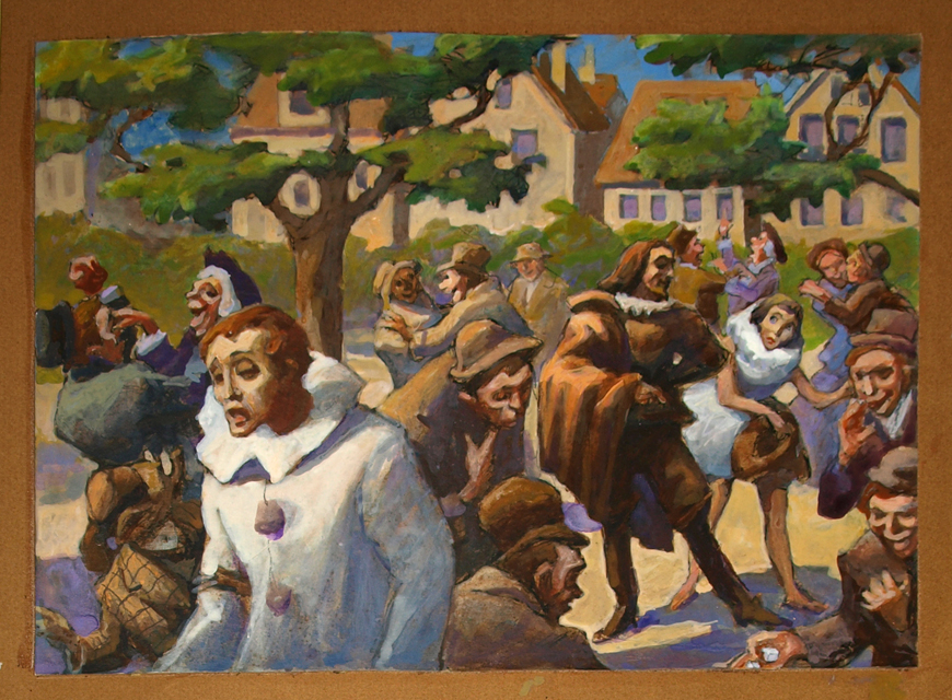 paesaggio con figure