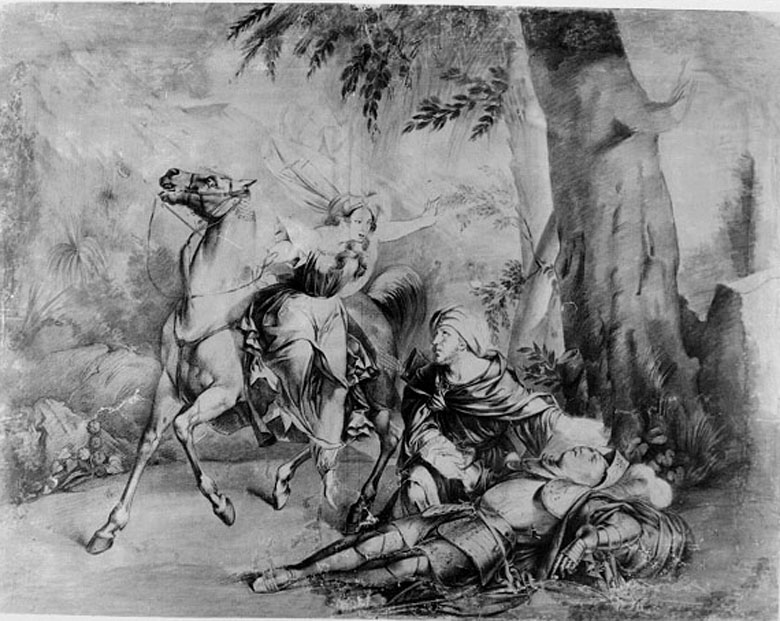 Erminia scopre Tancredi ferito