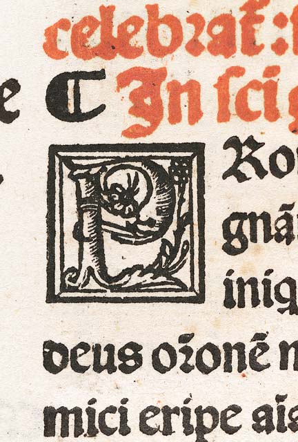 lettera iniziale ornata: P