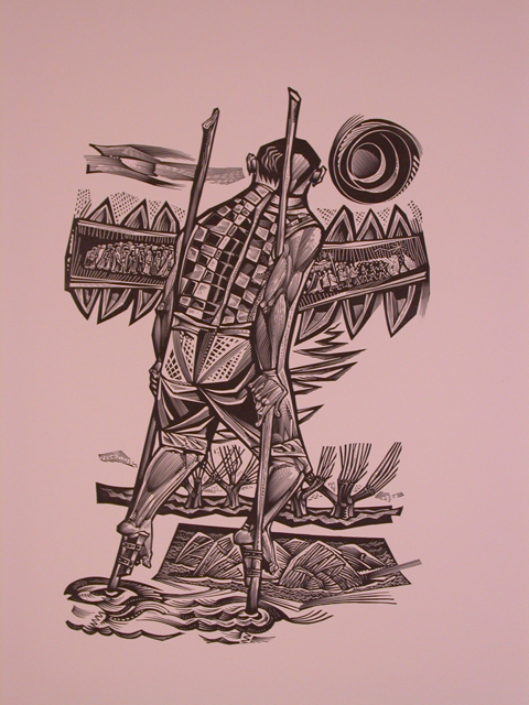 figura maschile sui tranpoli