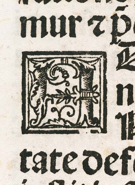 lettera iniziale ornata