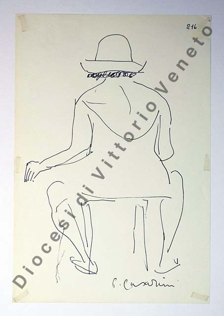 figura femminile seduta