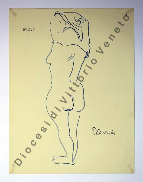 figura femminile nuda di spalle