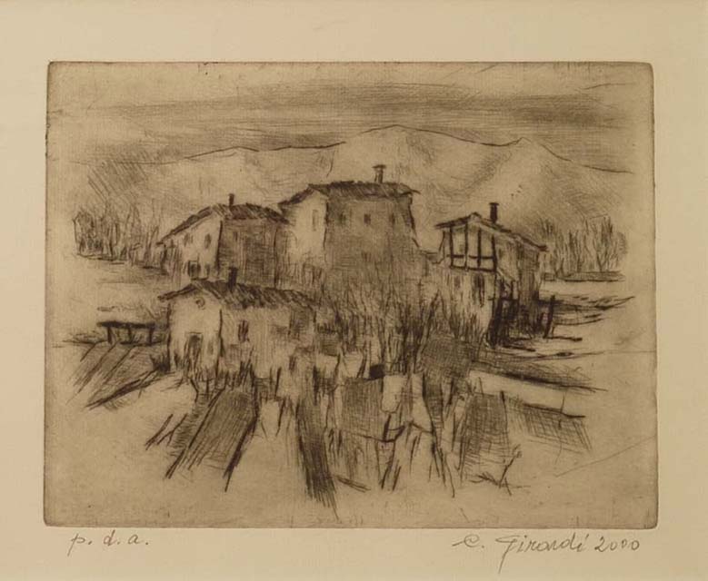 paesaggio con case
