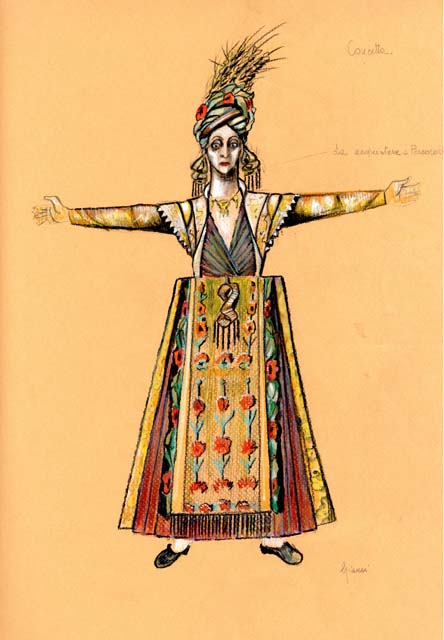 costume per La canzone di Zeza: Concetta Barra