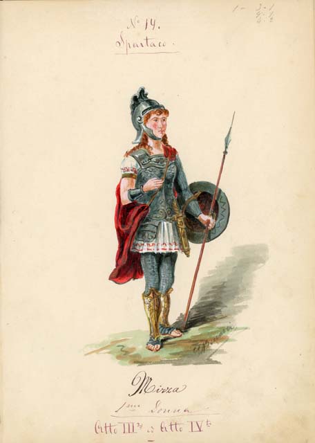 costume per Spartaco: Mirza