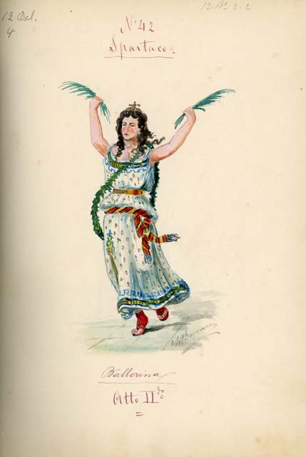 costume per Spartaco: ballerina
