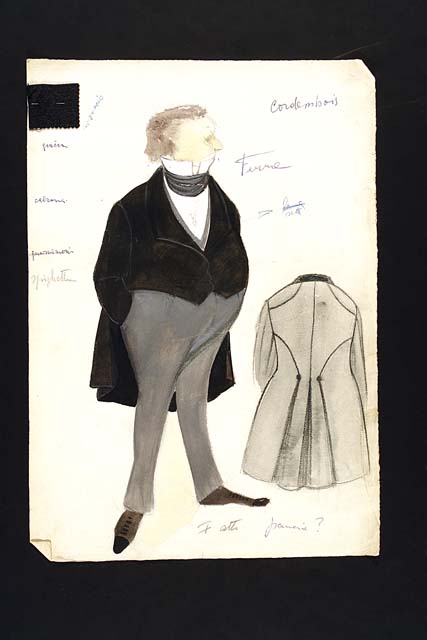 costume per La cagnotte: Cordenbois