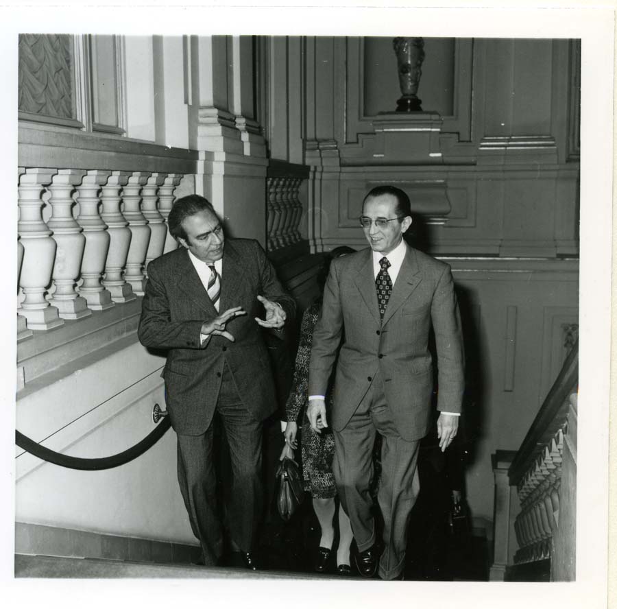 Visita del Presidente della Commissione Europea François-Xavier Ortoli