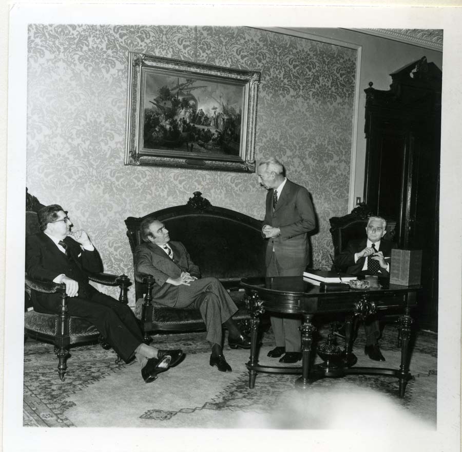 Visita del Presidente della Commissione Europea François-Xavier Ortoli