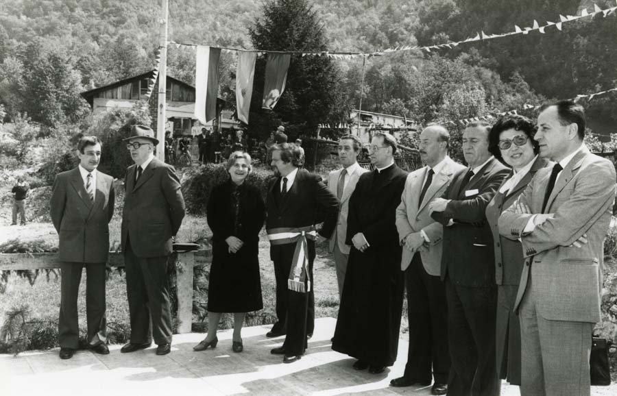 Inaugurazione di una Chiesa danneggiata dal terremoto del Friuli del 1976 e restaurata con il contributo della Regione Emilia Romagna