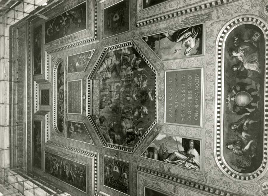 Restauro del Castello di Udine a seguito dei danni riportati durante il terremoto del 1976