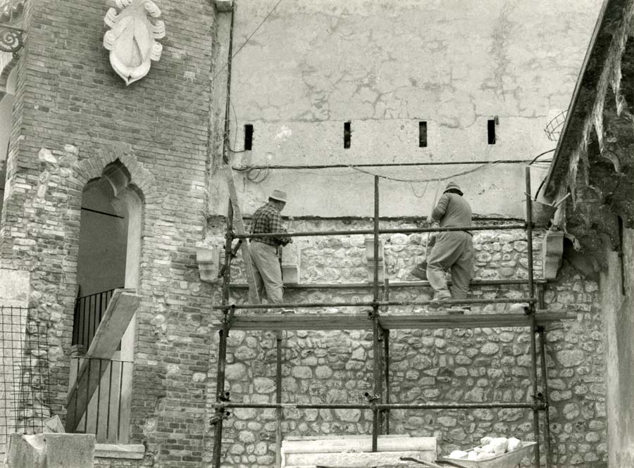 Restauro del Castello di Udine a seguito dei danni riportati durante il terremoto del 1976