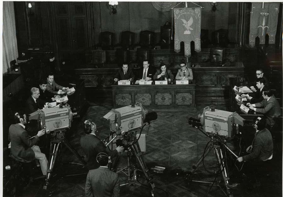 Riprese televisive per la Tribuna Elettorale Regionale