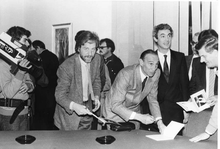 Visita del Commissario Enzo Bearzot alla Giunta Regionale dopo la vittoria dei Mondiali di Calcio disputati in Spagna nel 1982