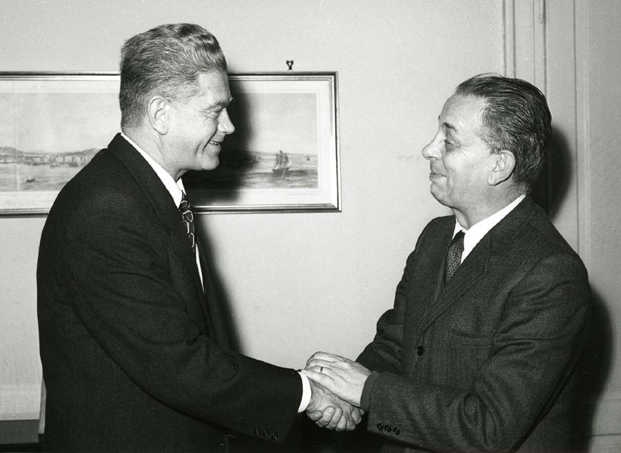 Il Presidente del Consiglio Regionale Michelangelo Ribezzi riceve la visita del nuovo Console Generale della Jugoslavia Boris Trampuz