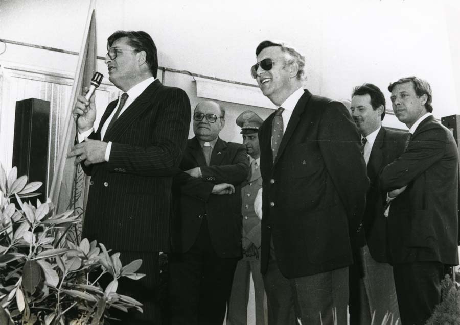 Visita del Presidente della Giunta Regionale Adriano Biasutti all'Azienda Agricola Marianis di Palazzolo dello Stella