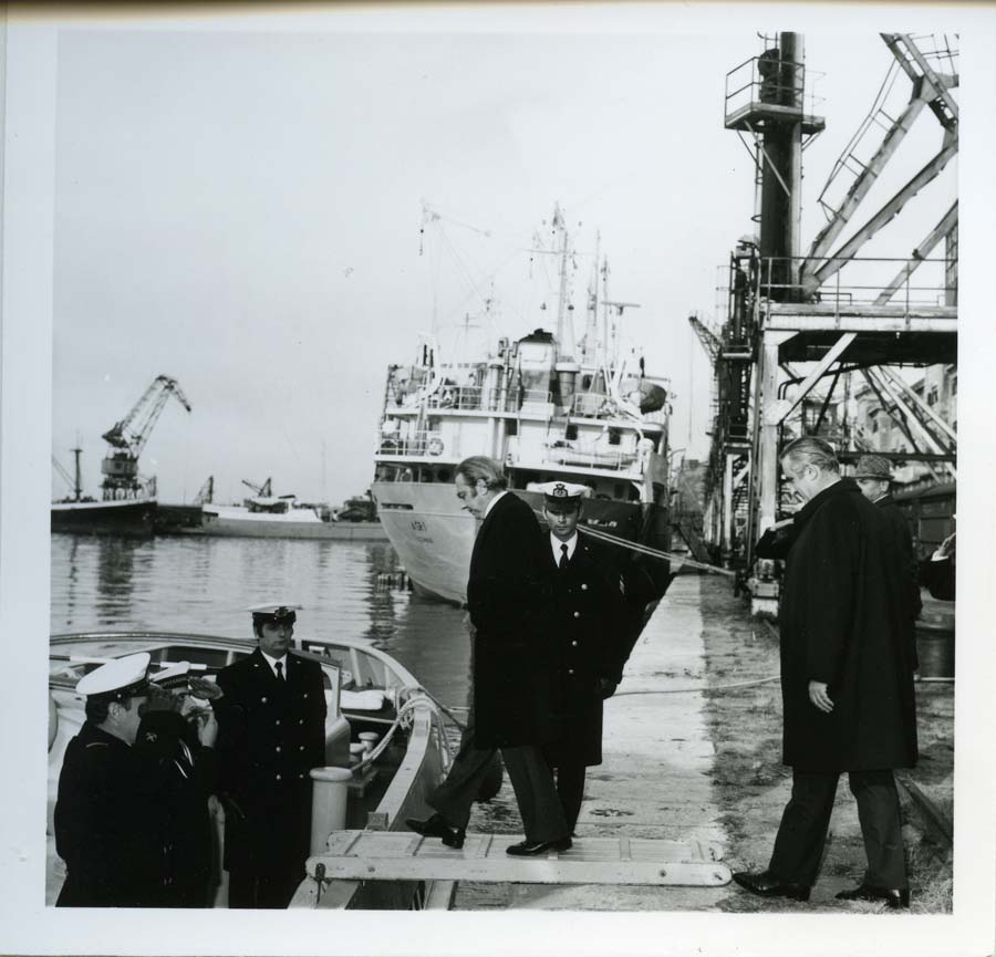 Visita del Presidente della Commissione Europea François-Xavier Ortoli