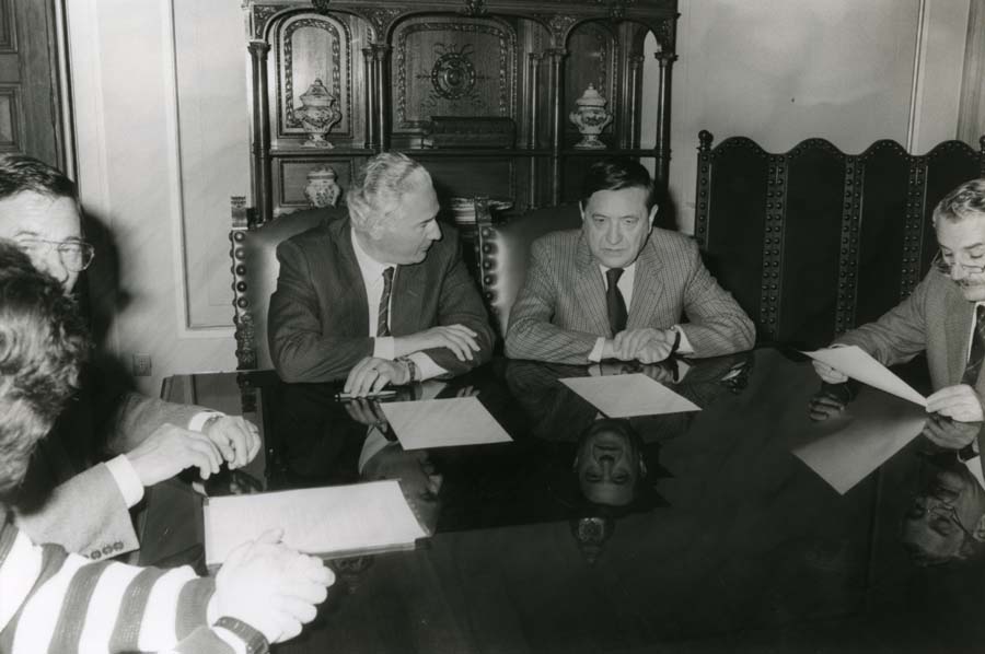 Incontro fra l'Assessore alle Finanze Dario Rinaldi e il Sindaco di Udine Pier Giorgio Bressani per la costruzione della nuova sede della Regione a Udine