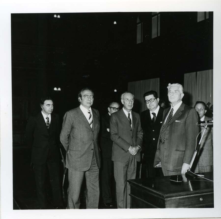 Visita del Presidente della Commissione Europea François-Xavier Ortoli