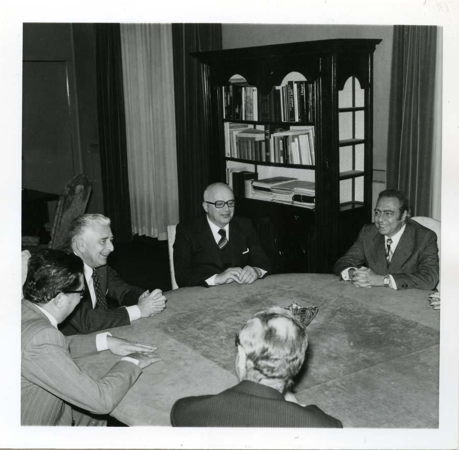 Visita del Presidente della Commissione Europea François-Xavier Ortoli