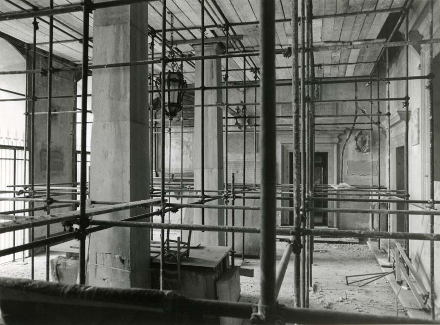 Restauro del Castello di Udine a seguito dei danni riportati durante il terremoto del 1976