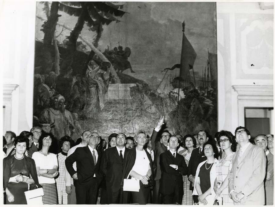 Visita del Presidente del Consiglio Esecutivo della Repubblica croata Dragutin Haramija alla mostra del Tiepolo a Villa Manin di Passariano