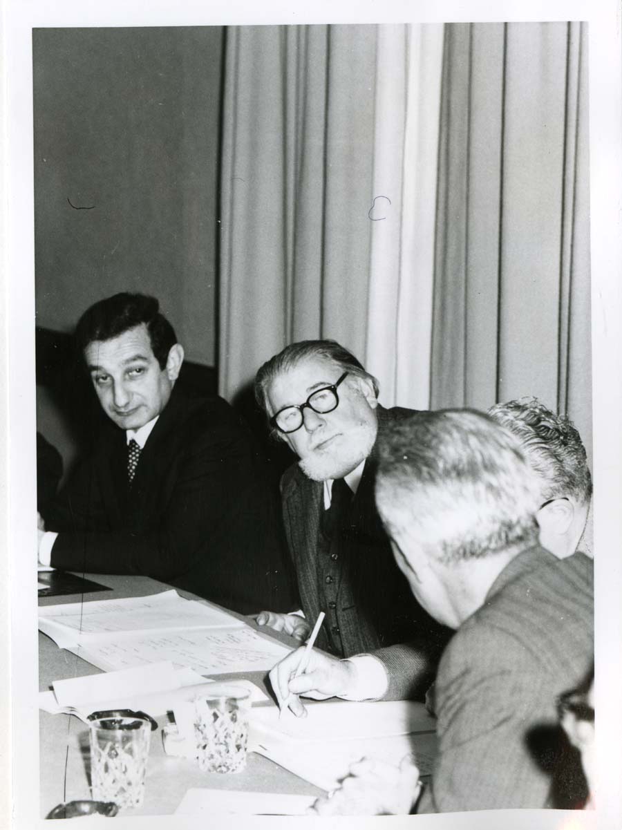 Visita del Ministro dei Trasporti Aldo Bozzi
