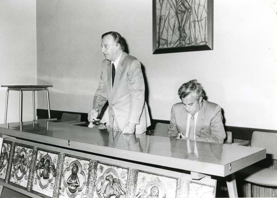 Incontro fra il Presidente della Giunta Adriano Biasutti, il senatore Mario Toros e i figli degli emigrati friulani