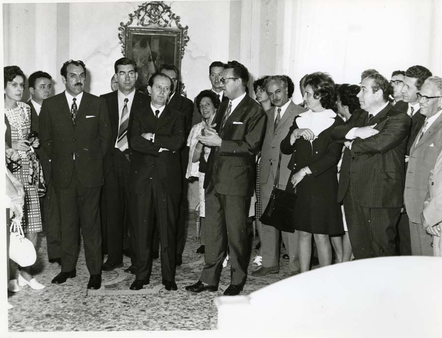Visita del Presidente del Consiglio Esecutivo della Repubblica croata Dragutin Haramija alla mostra del Tiepolo a Villa Manin di Passariano
