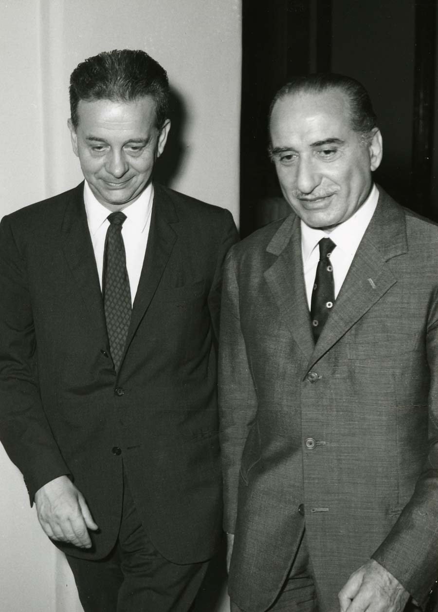 Visita del Presidente del Consiglio Michelangelo Ribezzi al Prefetto di Trieste Lino Cappellini