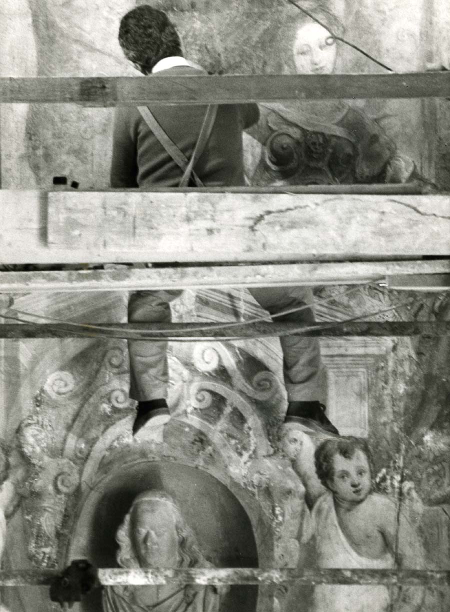 Restauro del Castello di Udine a seguito dei danni riportati durante il terremoto del 1976
