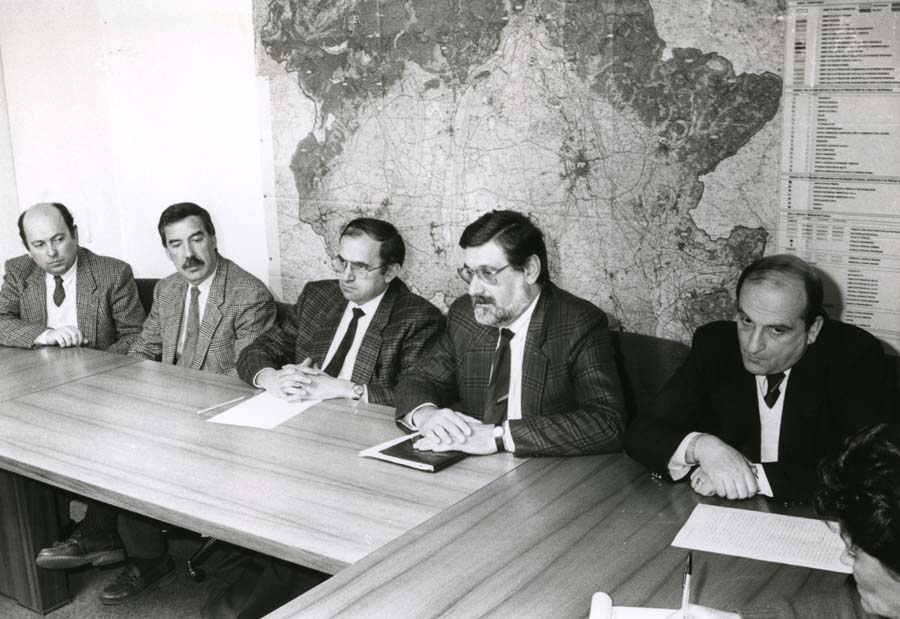 Riunione con l'Assessore Ferruccio Saro sui problemi del Consorzio per lo Sviluppo Industriale della zona dell'Aussa-Corno