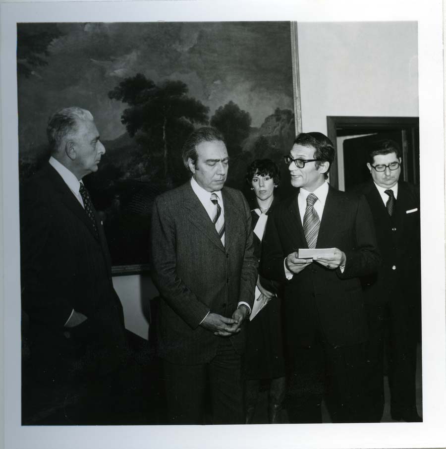 Visita del Presidente della Commissione Europea François-Xavier Ortoli