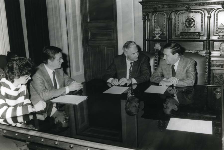 Incontro fra l'Assessore alle Finanze Dario Rinaldi e il Sindaco di Udine Pier Giorgio Bressani per la costruzione della nuova sede della Regione a Udine