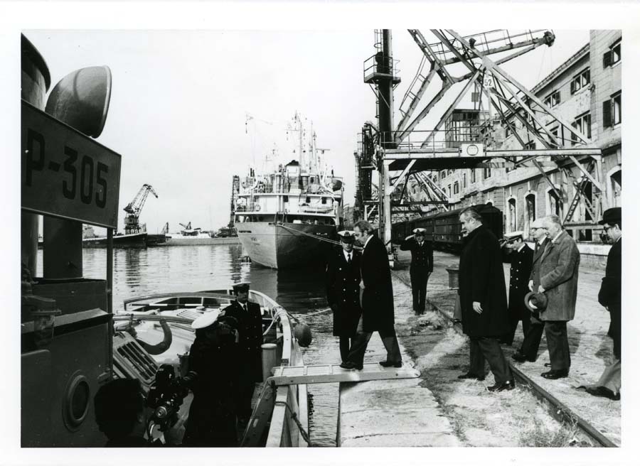 Visita del Presidente della Commissione Europea François-Xavier Ortoli