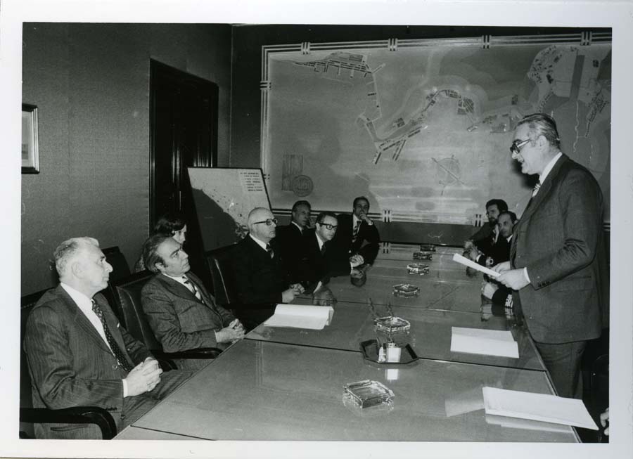 Visita del Presidente della Commissione Europea François-Xavier Ortoli