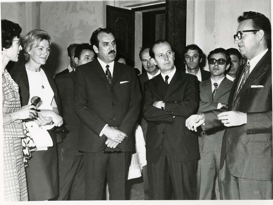 Visita del Presidente del Consiglio Esecutivo della Repubblica croata Dragutin Haramija alla mostra del Tiepolo a Villa Manin di Passariano