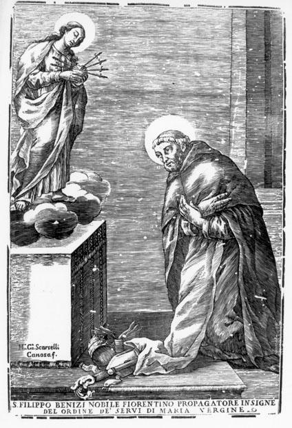 apparizione della Madonna dei sette dolori a san Filippo Benizzi