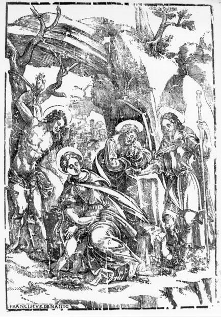 Sacra Famiglia con san Rocco e san Sebastiano