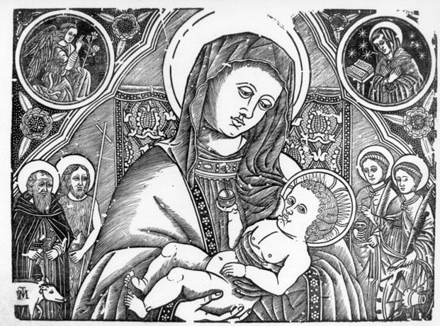 Madonna con Bambino e santi e annunciazione