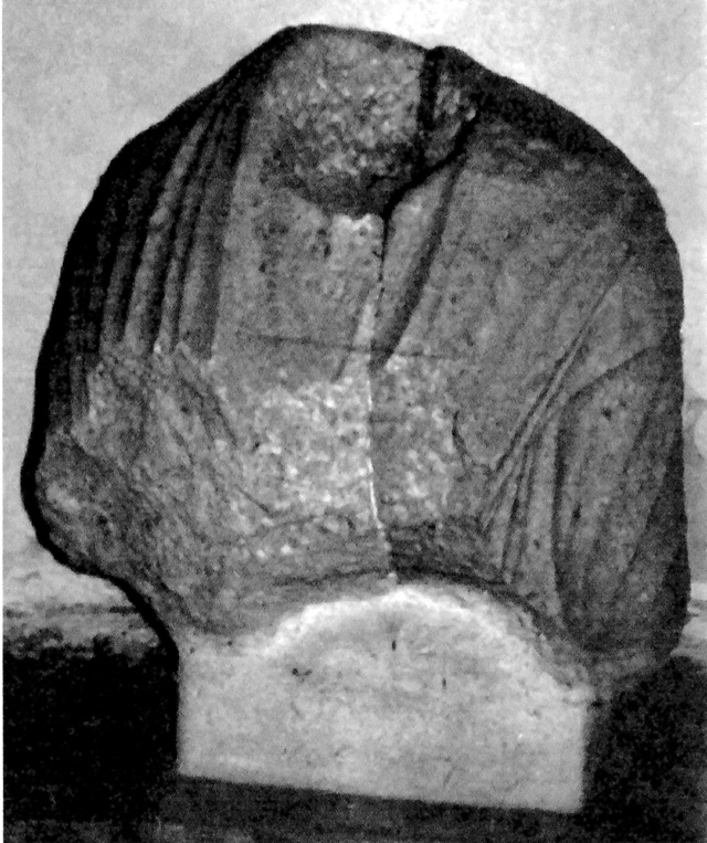 statua/ maschile, togata, busto