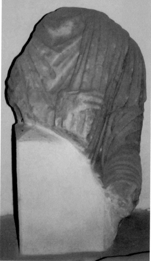 statua/ maschile, togata, busto