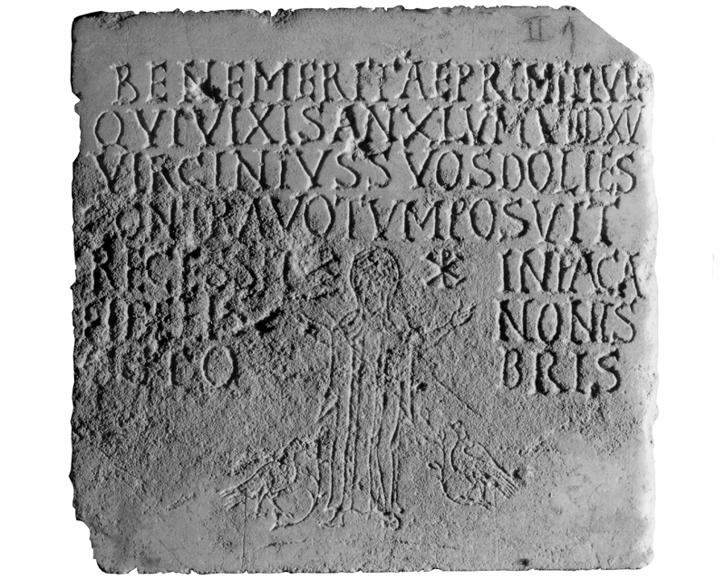 stele/ con iscrizione