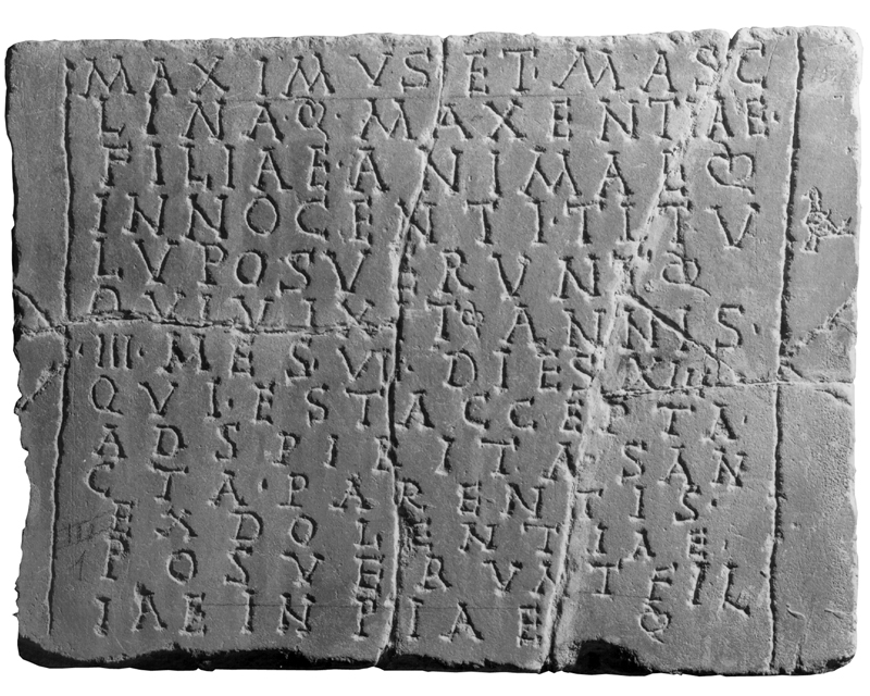 stele/ con iscrizione