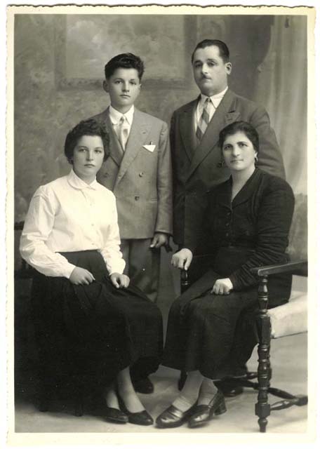 Ritratto di Dante Galante, Maria Galante, Giacomo Mainardis e Regina Mainardis