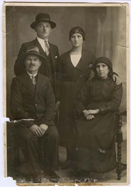 Ritratto di Giobatta Galante, Regina Galante, Dante Mainardis e Maria Galante